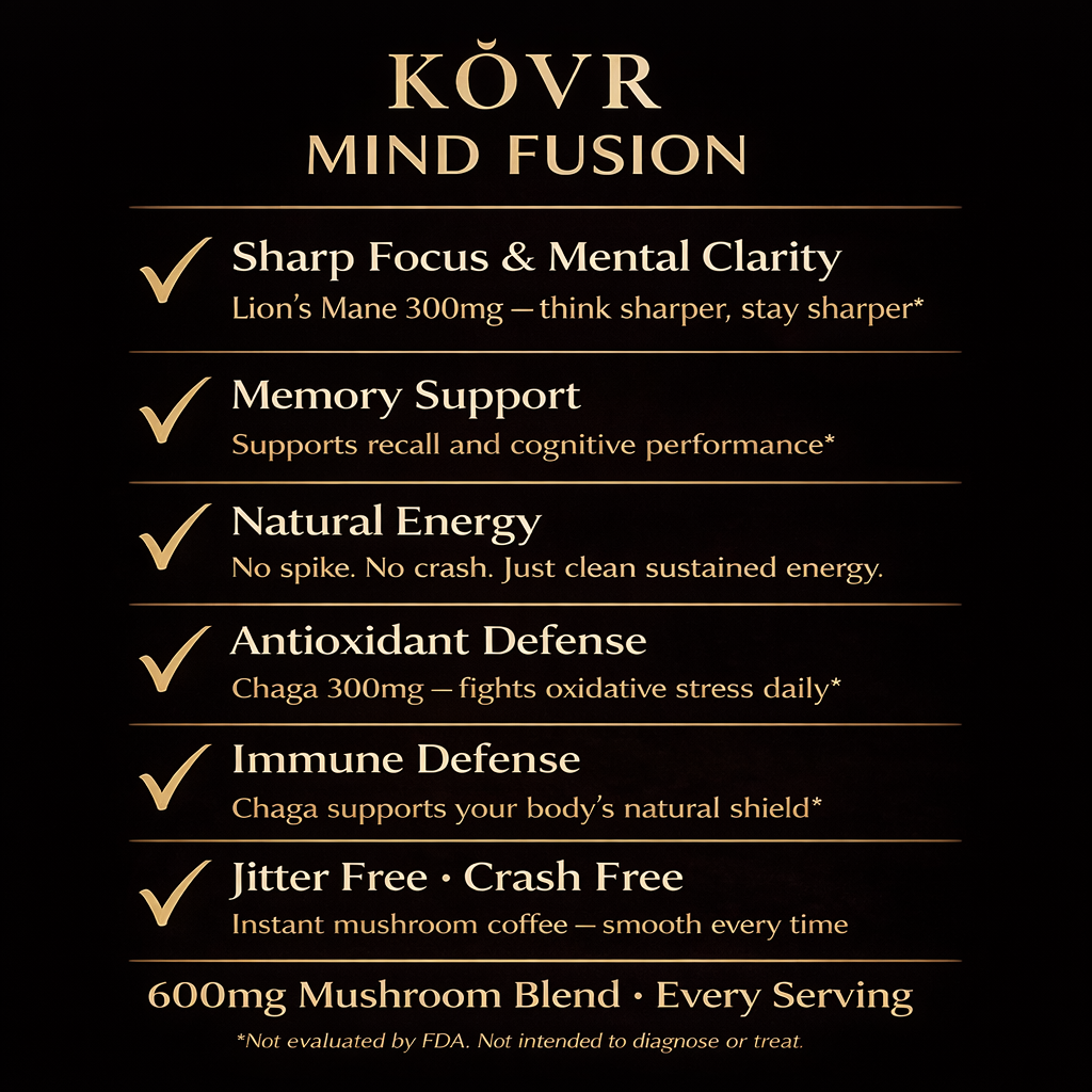 KŎVR Mind Fusion — Benefits